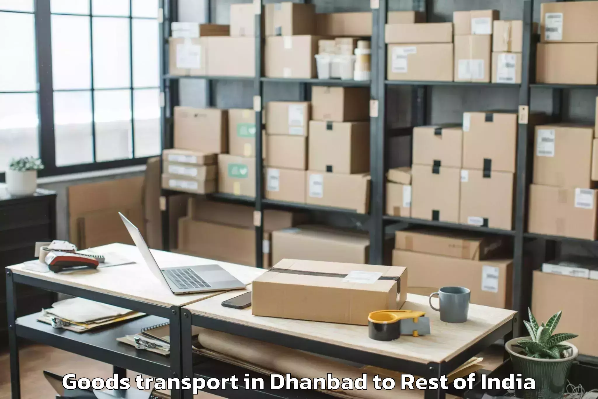 Book Dhanbad to Handwara Goods Transport